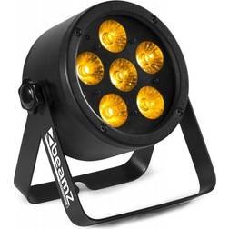 BeamZ Professional BAC302 LED Projecteur PAR, 6x LED RGBAW-UV, Boitier Aluminium avec Télécommande