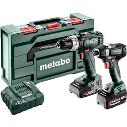 Metabo BSLBL SSD200LTBL Accu-klopboor/schroefmachine, Accu-slagmoersleutel Incl. accu, Incl. lader