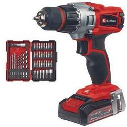 Einhell Power X-Change TE-CD 18/2 Li 39 (1x2,5 Ah) 4514219 Trapano avvitatore a batteria 18 V 2.5 Ah Li-Ion incl. batteria ricaricabile, incl. caricabatterie