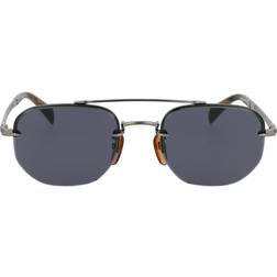 David Beckham Brow Bar Aviator Sunglasses, 53mm