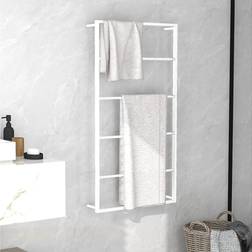 vidaXL Porte-serviette Blanc 60 x 10 x 116 cm Acier White