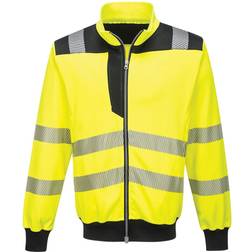 Portwest PW370 - PW3 Hi-Vis Zip Sweatshirt - Yellow/Black