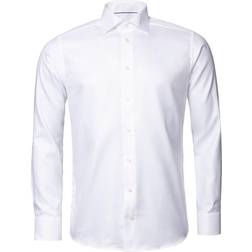 Eton Contemporary Textured Twill Shirt - Hvit