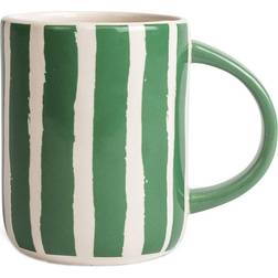 Byon Mug Liz à Rayures 28 cl Vert-blanc Mug 28cl