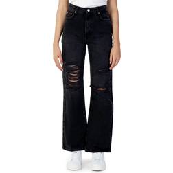 Only Women Camile Ripped Knee Wide Leg Jeans