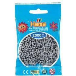 Hama Beads Mini Perler Grå 2000stk