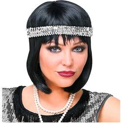 Widmann 20s Sequin Headband Silver