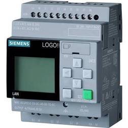 Siemens LOGO! 24CE,logisk modul, display PU/I/O: 24V/24V/24V transistor, 8DI (4AI)/4DO