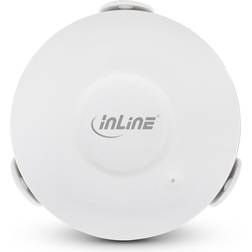 InLine 40151, Luftfuktighet, Trådlös, Wi-Fi, 802.11b,802.11g,Wi-Fi 4 (802.11n) 45 m, Vit