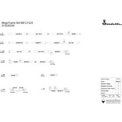 Isabella Mega stel 300 Standard C2 G23 MegaFix