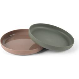 Dantoy Tiny Bio Dinner Plate Set plato Olive/Mocca 0m 2 ud