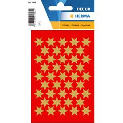 Herma Stickers Decor stjerner guld 13mm