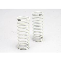 Traxxas Spring, shock (white) (gtr) (rear) (1.2 rate silver) (1 pair)