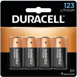 Duracell Ultra Lithium DL123A Batteries, 4-Pack