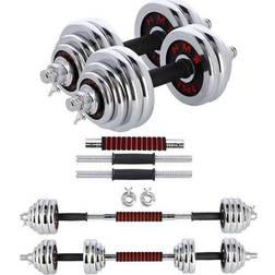 HMS STC30 Dumbbell Set with Chromed Weights 2x15kg