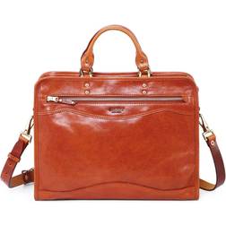 Old Trend Women's Genuine Leather Ficus Brief Case Cognac