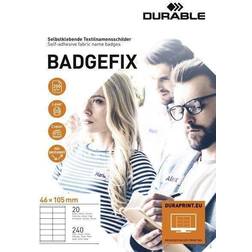 Durable selvklæbende navneskilt 46x105mm, 240