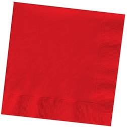 200-Count Beverage Paper Napkins In Red Red 200 Ct