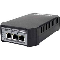 Intellinet 561488, Gigabit Ethernet, 10,100,1000 Mbit/s, IEEE 802.3, IEEE 802.3ab, IEEE 802.3af, IEEE 802.3at, IEEE 802.3u, Cat5, Cat5e, 100 m, Data