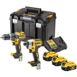 Dewalt DCK266P3T Ensemble combiné 18V 3x5.0Ah Li-Ion Perceuse sans fil DCD796 Broyeur à percussion DCF887