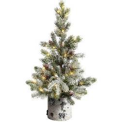 Nearly Natural Flocked Christmas Tree 24"