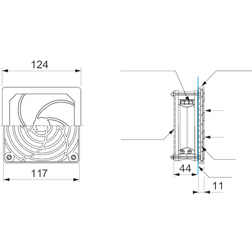 Schneider Electric Ventilator 65m3/t 115vac Ip20