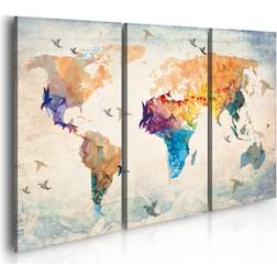 Canvas Free as a bird triptych 90x60 Billede