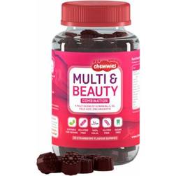 Chewwies Multi & Beauty, Strawberry 30 gummies