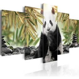 Canvas Cute Panda Bear 200x100 Tavla