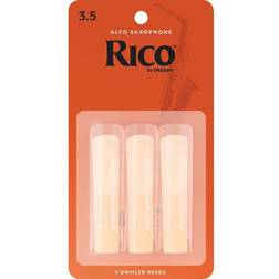 Rico Anches pour saxophone alto, force 3.5, pack de 3