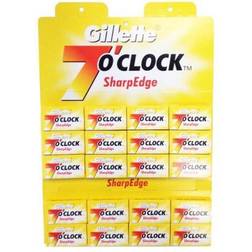 Gillette 7 O'Clock SharpEdge Dubbeleggade Rakblad 100-pack