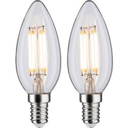 Paulmann LED candle E14 4.5W filament 2700K 2-pack