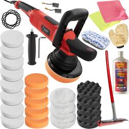 tectake Dual action polisher K7250 28 pc. set