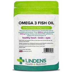 Lindens Omega 3 Fish Oil (30% Dha/Epa) Capsules 90