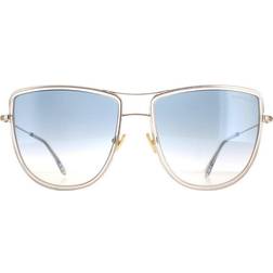 Tom Ford FT0759 Solbriller - Gul/Grå Gradientlinse