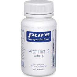 Pure Encapsulations Vitamin K with D3, 60 Capsules