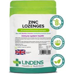 Lindens Health Nutrition Zinc 30 Lozenges