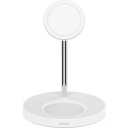 Belkin 2-in-1 Wireless Charger Stand with Official MagSafe Charging 15W