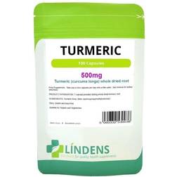 Lindens Health Nutrition Turmeric 500mg 100 Capsules