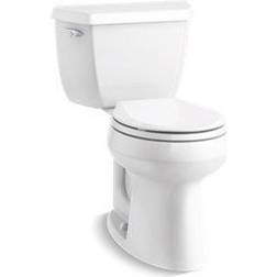 Kohler Highline Classic Comfort Height Two-piece round-front 1.28 gpf chair height toilet