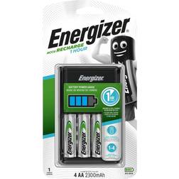 Energizer 1hr Charger Battery Charger For NiMH AA, AAA with UK plug, Batteries Included