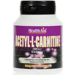 Health Aid Acetyl-L-Carnitine 550mg, 30 Tablets