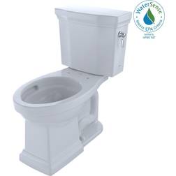 Toto Promenade II Two-Piece Elongated Toilet with 1.28 GPF Tornado Flush Technology and Right-Hand Trip Lever, CST404CEFRG#01