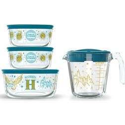 Pyrex Harry Potter 8-piece Prep and Store Set with Plastic Lids