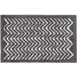 Homescapes Tapis De Bain Zigzag Bicolore Antidérapant 50 x 80 cm