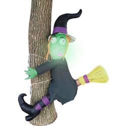 Joyin 4FT Inflatable Crashing Witch on a Tree
