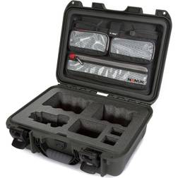 Nanuk 920 fodral med lock organiserare för Sony A7R storlek kamera oliv