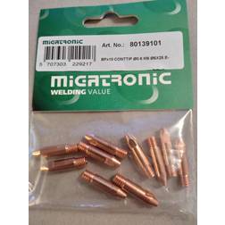 Migatronic Strømdyse ø0,6 m6 ø6x25mm E-Cu 10