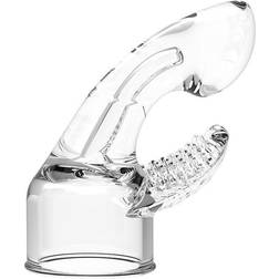 Rimba Massager Aufsatz doppelte Stimulation transparent