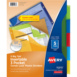 Avery Big Tab 3 Pocket Insertable